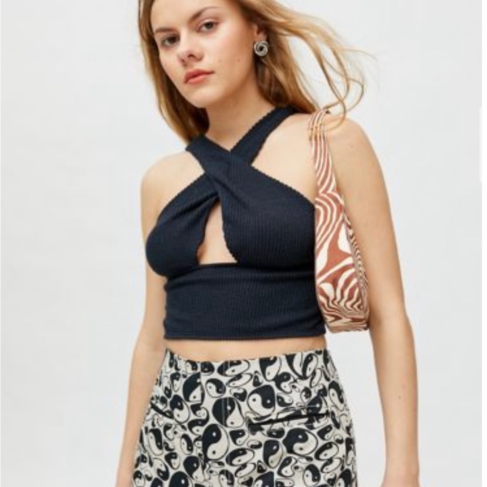 UO Heatwave Crisscross Halter Top